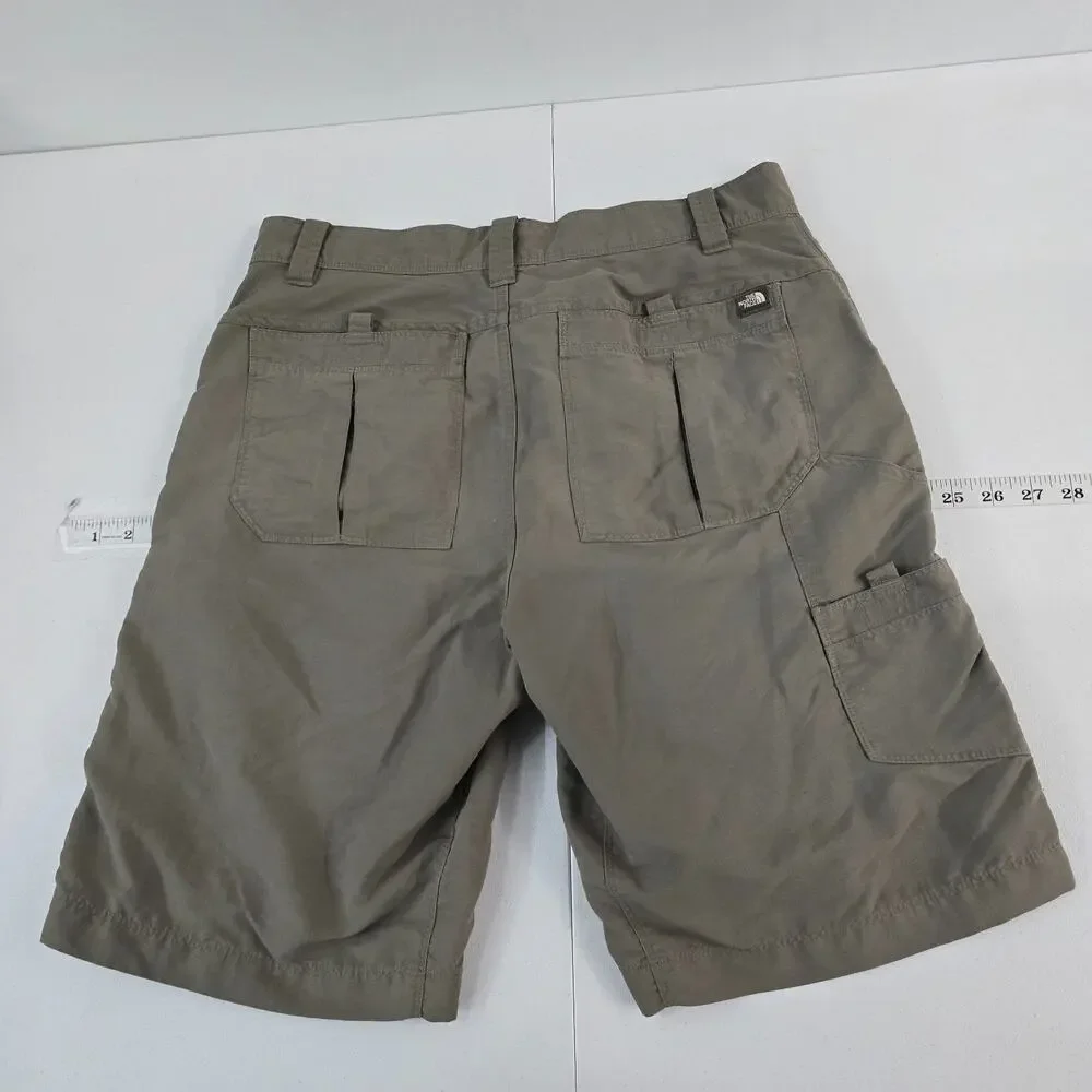 The North Face Men’s AXEZ Cargo Shorts Green Size 34 Outdoor Hiking Utility 6374
